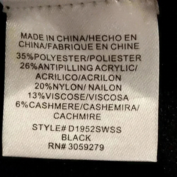 Weekend Black Cashmere blend Sweater Knit Dress | Long Sleeve | Medium - Picture 6 of 7